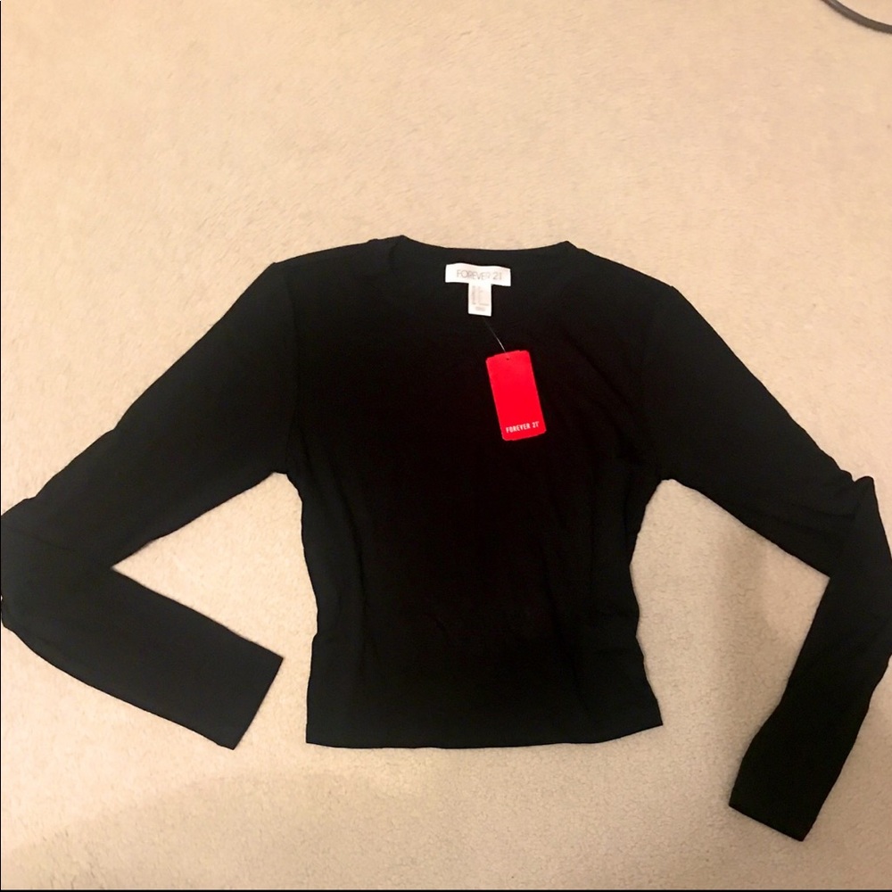 Forever 21 black crop top - Picture 4 of 4